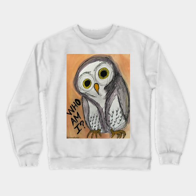 Who Owl Crewneck Sweatshirt by Finnaflutter